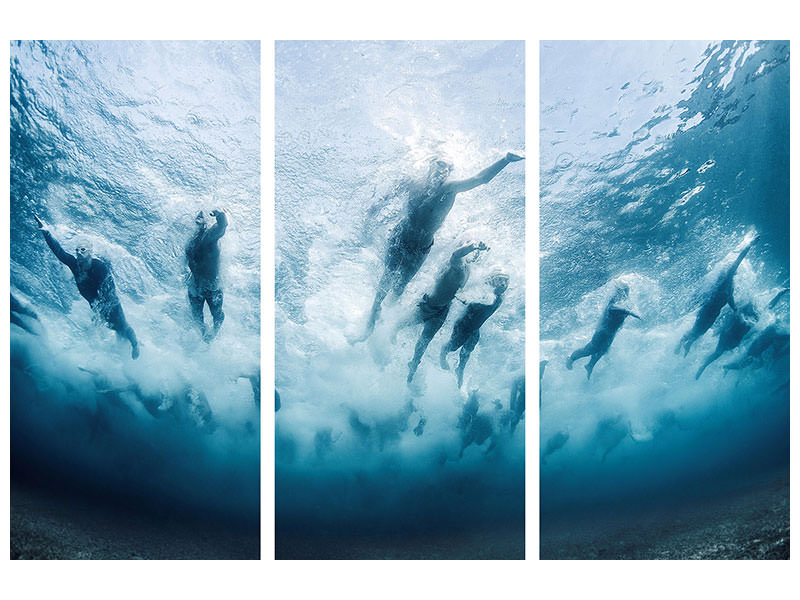 3-piece-canvas-print-swim
