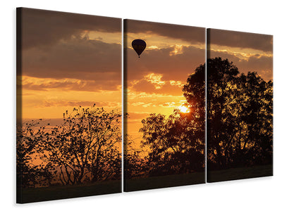 3-piece-canvas-print-towards-the-sun-with-the-hot-air-balloon