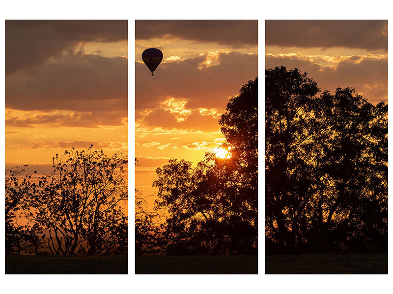 3-piece-canvas-print-towards-the-sun-with-the-hot-air-balloon