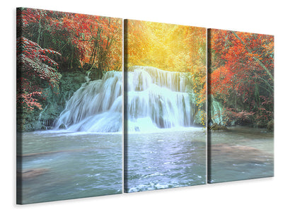 3-piece-canvas-print-waterfall-in-light