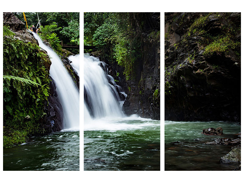 3-piece-canvas-print-waterfall-in-the-evening-light