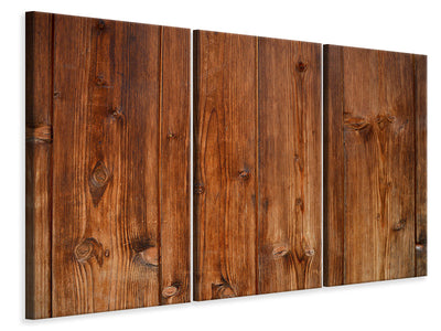 3-piece-canvas-print-wooden-wall-texture