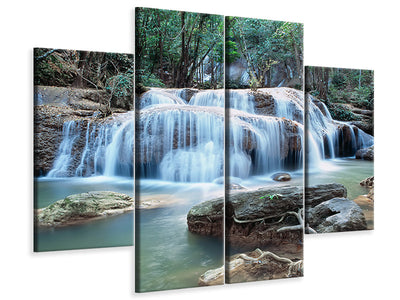 4-piece-canvas-print-a-waterfall