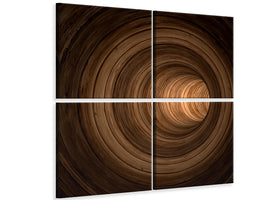 4-piece-canvas-print-abstract-tunnel