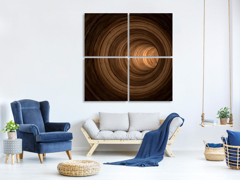 4-piece-canvas-print-abstract-tunnel