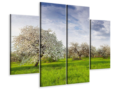 4-piece-canvas-print-apple-tree-garden