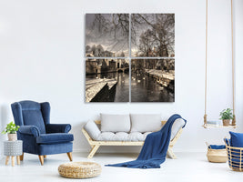 4-piece-canvas-print-bruges-in-christmas-dress