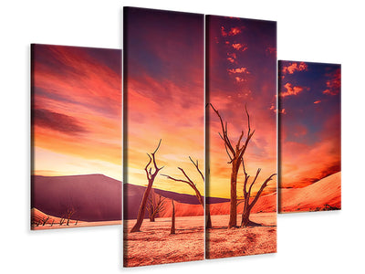 4-piece-canvas-print-colorful-desert