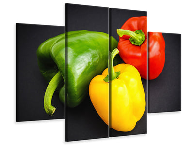 4-piece-canvas-print-colorful-peppers