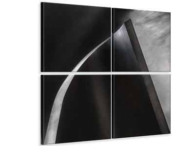 4-piece-canvas-print-curved-steel