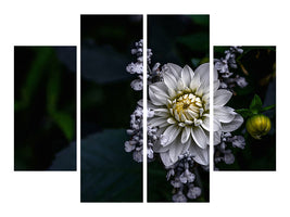 4-piece-canvas-print-dahlia-flower