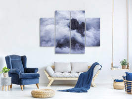 4-piece-canvas-print-drama-in-the-mountains