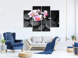 4-piece-canvas-print-feng-shui-orchid-zen