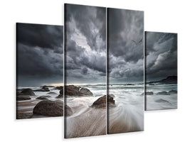 4-piece-canvas-print-flight-over-troubled-waters