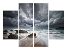 4-piece-canvas-print-flight-over-troubled-waters