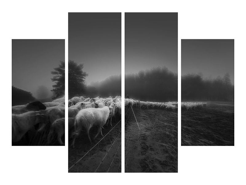 4-piece-canvas-print-foggy-memory-of-the-past-ii