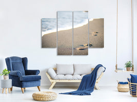 4-piece-canvas-print-footprints-in-the-sand-on-the-beach