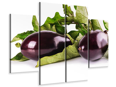 4-piece-canvas-print-fresh-eggplants