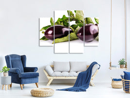 4-piece-canvas-print-fresh-eggplants