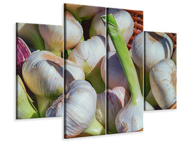 4-piece-canvas-print-fresh-garlic