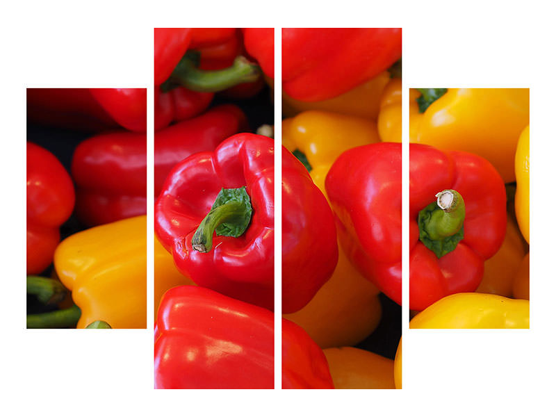 4-piece-canvas-print-fresh-sweet-pepper