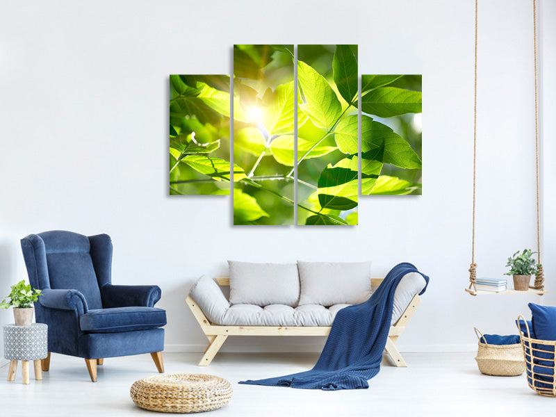 4-piece-canvas-print-go-green