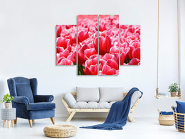 4-piece-canvas-print-happy-tulip-field