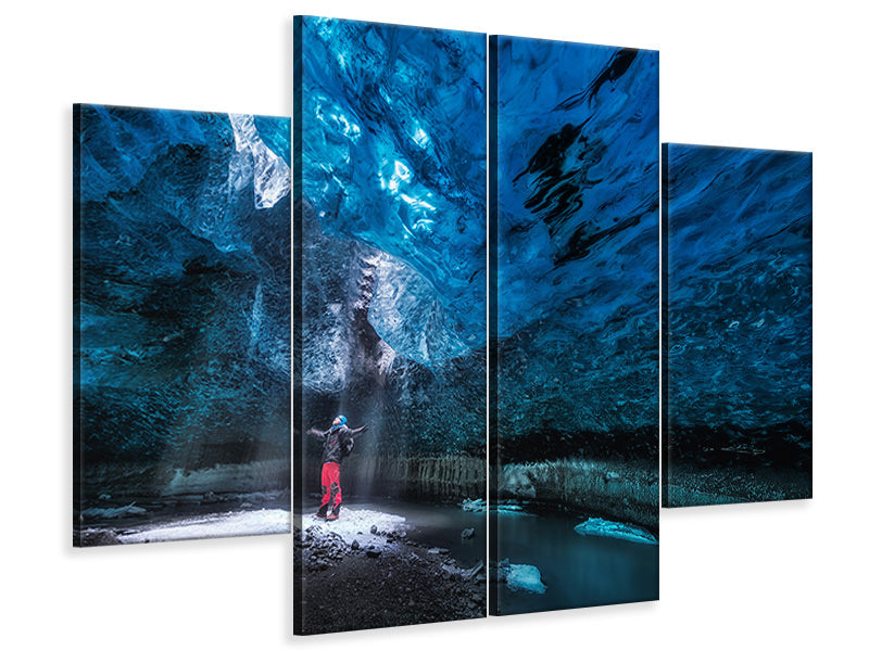 4-piece-canvas-print-ice-cave-a