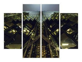 4-piece-canvas-print-imposing-architecture-at-night
