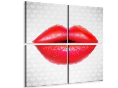 4-piece-canvas-print-kiss