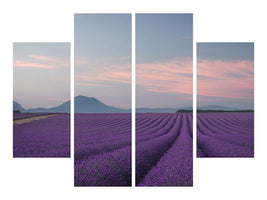 4-piece-canvas-print-lavender-field