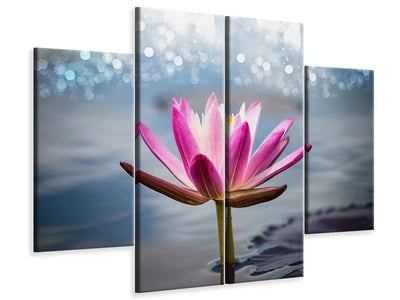 4-piece-canvas-print-lotus-in-the-morning-dew