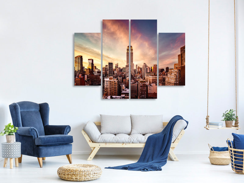 4-piece-canvas-print-midtown-sunset