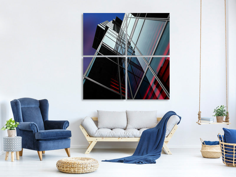 4-piece-canvas-print-mirror-wall