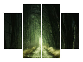 4-piece-canvas-print-mysterious-forest-iii