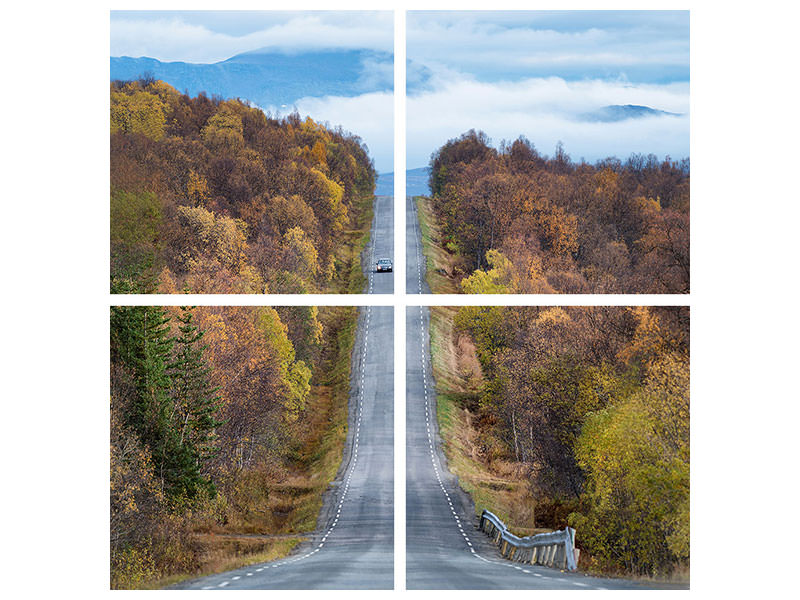 4-piece-canvas-print-on-the-road-again