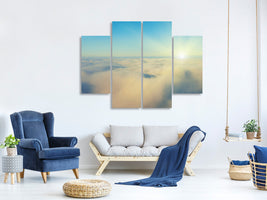 4-piece-canvas-print-photo-wallaper-dawn-above-the-clouds