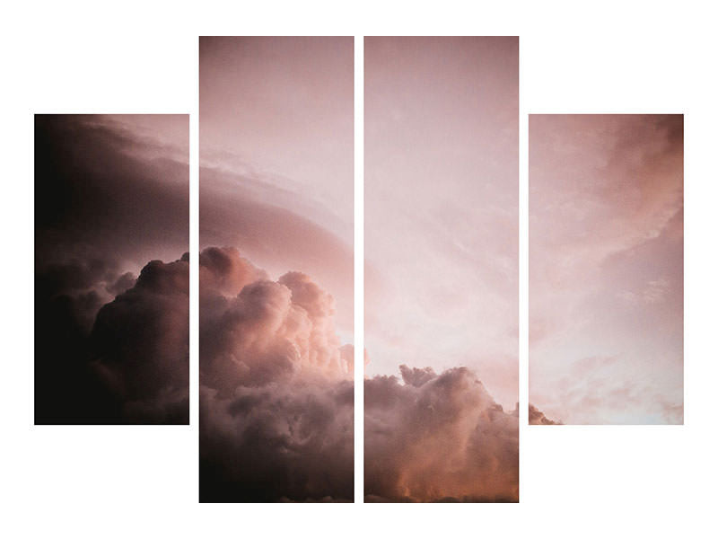 4-piece-canvas-print-pink-clouds