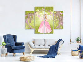4-piece-canvas-print-princess-in-the-wood