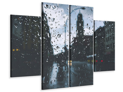 4-piece-canvas-print-raindrops-on-the-windowpane