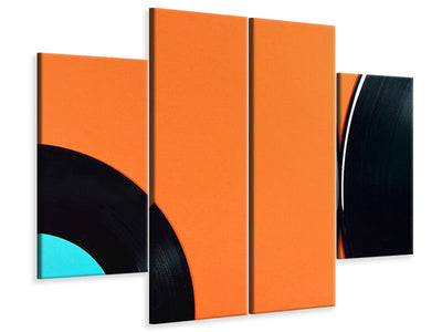 4-piece-canvas-print-retro-vinyl-record-motif