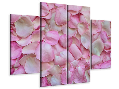 4-piece-canvas-print-rose-petals-in-pink-ii