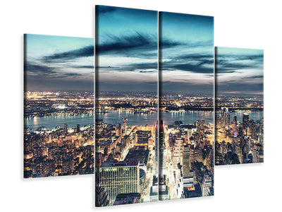4-piece-canvas-print-skyline-manhattan-city-lights