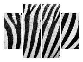 4-piece-canvas-print-strip-of-the-zebra