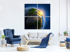 4-piece-canvas-print-sun-and-earth