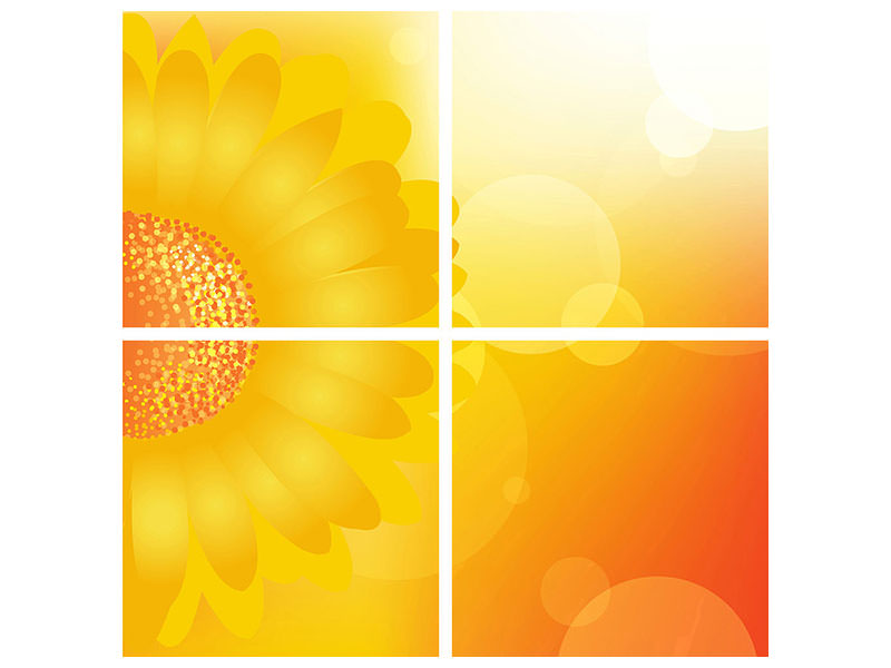 4-piece-canvas-print-sunflower-power-s