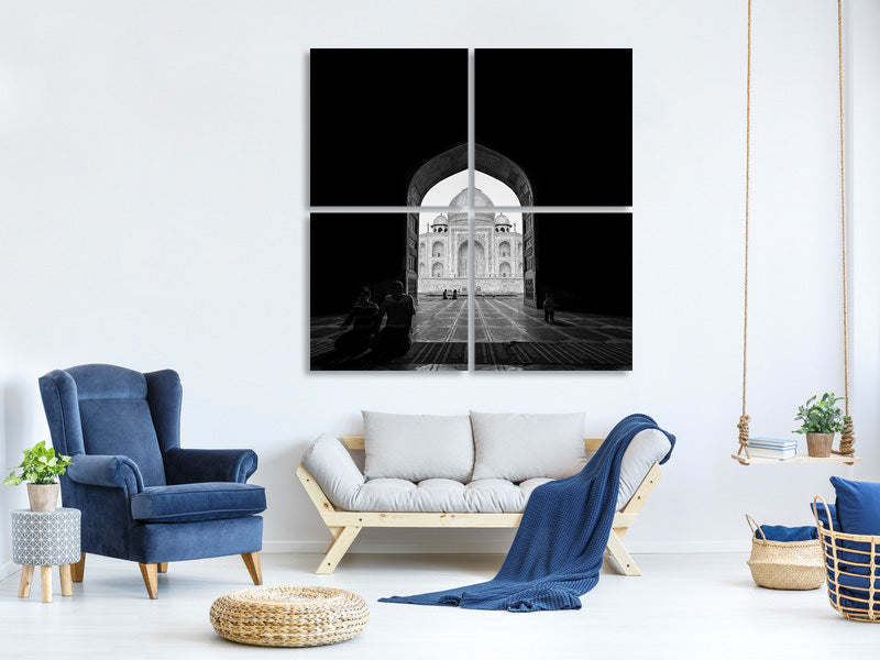 4-piece-canvas-print-taj-mahal