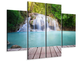 4-piece-canvas-print-terrace-at-the-waterfall