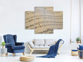 4-piece-canvas-print-the-music-notes