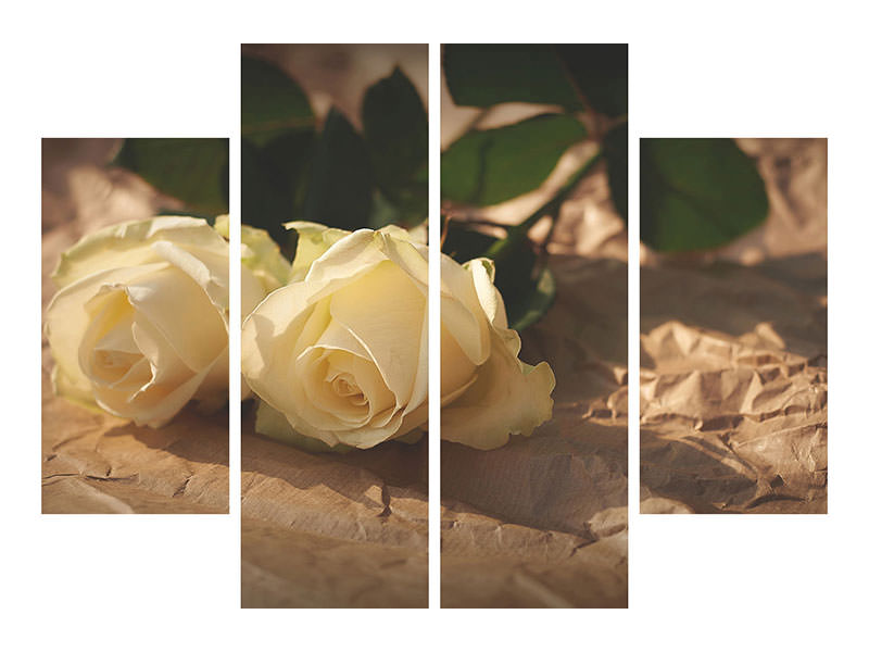 4-piece-canvas-print-the-purity-of-the-roses